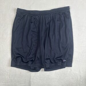 Champion Mesh Blue‎ Basketball Shorts Elastic Drawstring Men's Large